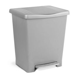 Tatay Cubo de Basura con Pedal Millenium de 25 Litros de Capacidad, Fabricado en Plástico, Color Rojo, Altura 42 cm