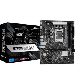 ASRock Placa Base B760M-H2/M.2 Intel LGA 1700 B760 DDR5 96GB HDMI+DP 4SATA 2M.2 5USB 3.2 1USB-C GBLAN Micro ATX 90-MXBN00-A0UAYZ