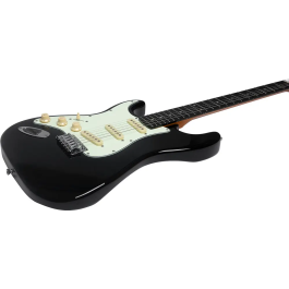 Eko Guitarra Eléctrica Starter St300 Tipo Strat Negra para Zurdos
