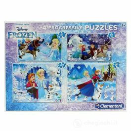 Conjunto, Clementoni, Frozen, 4-en-1, Rompecabezas, 7723, Para niñas, 20 x 60 x 100 x 180 pzs Precio: 21.49999995. SKU: B15GGN7JMK