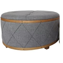DKD Home Decor Descalzadora Scandi Gris Claro Natural 80 x 43 x 80 cm Set de 2