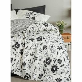 Juego de Cama 220x240 cm Negro con 2 Fundas de Almohada 60x60 cm 100% Algodón - ASI8684283425440