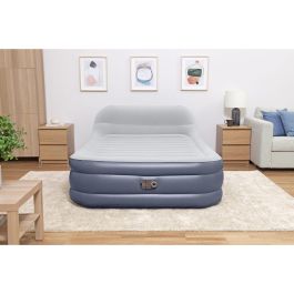 Bestway Cama Hinchable 67923 Tritech SleekFlow 2 Plazas 226 x 152 x 84 cm con Cabecero y Bomba Integrada