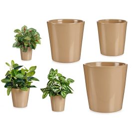 Set 3 Macetas Ceramica Conica 11 14 17Cm Beige Ibergarden (6 Unidades) Precio: 47.49999958. SKU: B1DEJCC777