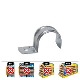 Celo Grapa Metálica 922f para Cable Tubular Ø22 x 22 mm, Caja 100 Unidades, Metalizado Precio: 16.59000024. SKU: S7903693