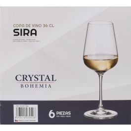 Bohemia Set 6 Copas de Vino Sira 360Cc