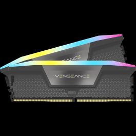 Corsair Vengeance RGB Memoria RAM DDR5 32GB (2x16GB) 5200MHz CL40 Gris con Iluminación RGB y AMD EXPO para PC Gaming