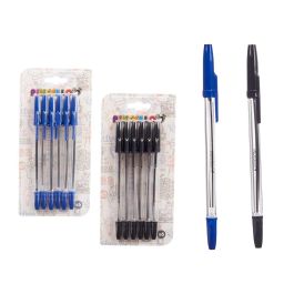 Set 6 Bolígrafos Normales Surtidos Pincello - Azul, Negro - 10x21x2 cm (24 Unidades) Precio: 24.50000014. SKU: B1DMBNAYWE