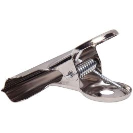 MAUL 2175096 Pinzas sujetapapeles MAULstandard de metal plateado, 52mm de ancho, 10 unidades