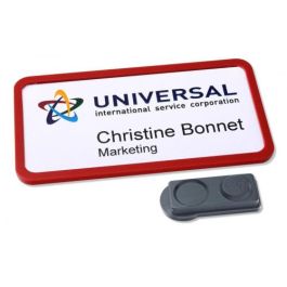 Avery 4839R-L Porta Nombres Office Badge Rojo con Imán Extra Fuerte 37 x 75 mm Pack 10 Unidades Precio: 56.89000009. SKU: B18Q73L9TB