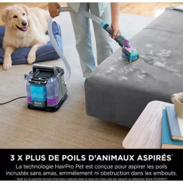 Shark Quitamanchas para mascotas PX250EUT StainStriker HairPro - Alfombras, tapetes, muebles, escaleras, coches - 450 W - 1,2 L - 1,26 m