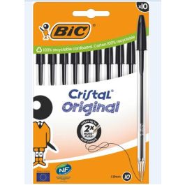 BIC 516353 Bolígrafo Cristal Tinta Negra Cuerpo Transparente Trazo 0,4mm Punta Media Blíster 10 Unidades Precio: 10.58999986. SKU: B17BD7Q6F9
