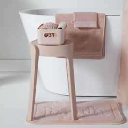 Today TOD3574641271237 Conjunto de Ducha Rosa - Incluye Cesta, Tapete y Cortina