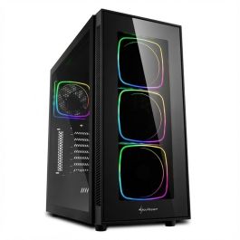 Sharkoon TG6 RGB Midi Tower PC Negro con Ventana de Cristal y Ventiladores LED RGB Precio: 129.68999978. SKU: S5602894