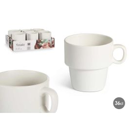 Taza Desayuno Porcelana Apilable Blanco 36Cl Vessia 8X10CM (24 Unidades) Precio: 49.50000011. SKU: B19QDTAM2Y