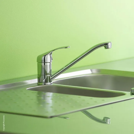 Edouard Rousseau Grifo de cocina mezclador Raeva Cromo Sin ducha de mano Certificación NF