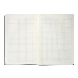 Antartik Cuaderno A5 Tapa Dura Hojas Cuadriculadas Gris y Turquesa 100 Hojas 80gr FSC