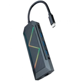Nano Cable 10.16.0901 Docking USB Tipo-C 9 en 1: 3xUSB-A, USB-C PD, HDMI, RJ45, Lector SD/TF, Audio Precio: 34.78999986. SKU: S0234338