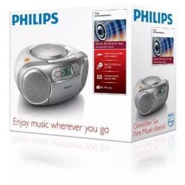 Philips AZ127/12 Radio CD Cassette Portátil con Refuerzo Dinámico de Graves, Sintonizador FM, Entrada Audio 3.5mm, 2W, Cable y Pilas, Gris Philips AZ127/12 Radio CD Cassette Portátil con Refuerzo Dinámico de Graves, Sintonizador FM, Entrada Audio 3.5mm, 2W, Cable y Pilas, Gris