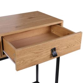 Home Deco Factory Consola de Madera y Metal con 2 Cajones, 100x35x80.5 cm - Colección Industriel