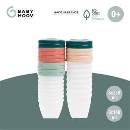 Babymoov Pots de conservación babybols - Lote de 8x180ml + 8x250ml