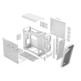 Fractal Design Torrent Blanco Caja de PC con 2x180mm Ventiladores Frontales y 3x140mm Ventiladores Inferiores, Soporta ATX, EATX, ITX