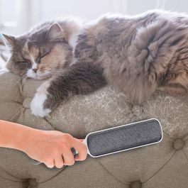 Je cherche une Idee Juego de 2 Cepillos Quita-Pelusa para Ropa y Muebles, Elimina Pelusas y Pelo de Animales, Incluye Cepillo Grande y de Viaje