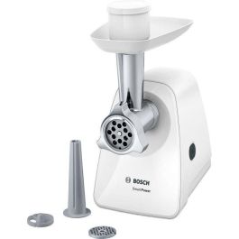 Picadora de carne SmartPower - BOSCH - MFW2510W - 2 rejillas de trituración - Embutidora de salchichas - Blanco Precio: 108.89000056. SKU: B14ETK4MGH