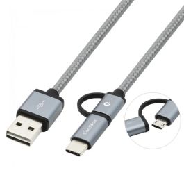 Cable USB a Micro USB y USB-C CoolBox COO-CAB-U2MC-GR Gris Cable USB a Micro USB y USB-C CoolBox COO-CAB-U2MC-GR Gris Precio: 8.68999978. SKU: S55094395