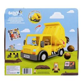 Camion bluey dump truck. incluye una figura de bingo manchada de barro y una de bluey con casco. Camion bluey dump truck. incluye una figura de bingo manchada de barro y una de bluey con casco.