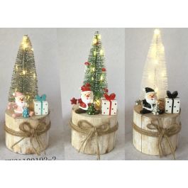 DKD Home Decor Figura Árbol de Navidad Alpina de MDF con LED Verde, Marrón, Blanco 7x15x7 cm (6 Unidades) Surtido Aleatorio Precio: 23.56596. SKU: B1CHC8KT86