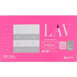 Lav Set 6 Vasos Whisky Reforzado 3, Ada, 7.8x7.8x9.3 cm, 202g (8 Cajas)