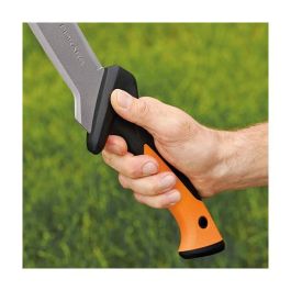Fiskars Machete Solid Acero Inoxidable Longitud Hoja 38 cm 700 mm Peso 990 g Mango Ergonómico Naranja para Jardinería y Aventura