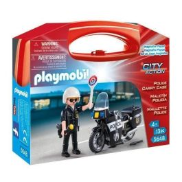 PLAYMOBIL - Maleta de Policía Motorista - Niño - 13 piezas - A partir de 4 años Precio: 25.88999974. SKU: B1GVCM5FF8