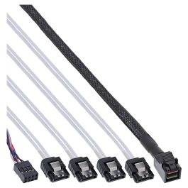 InLine 27630B Cable Adaptador Mini SAS HD (SFF-8643) x4 a 4x SATA con Sideband, 1 Metro, Negro Precio: 42.89000001. SKU: B1EEP9SDA3