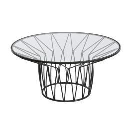 Mesa de Centro Home ESPRIT Metal Cristal 85 x 85 x 39 cm Precio: 194.50000042. SKU: B1DBYVLHJR