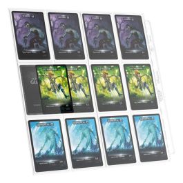 Ultimate Guard Páginas Archivador Transparente para Cartas Coleccionables - 10 Páginas de 24 Bolsillos, 240 Cartas Carga Lateral, Sin PVC/Ácidos
