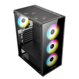 Keep Out XC-210 Glass Caja PC Gaming ATX/Micro-ATX/ITX, Cristal Templado ARGB, 3x120mm Ventiladores Frontales, Negro Precio: 59.50000034. SKU: B1G6V3RZJJ