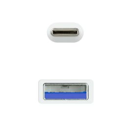 Cable USB-C a USB NANOCABLE 10.01.4002-W Blanco 2 m