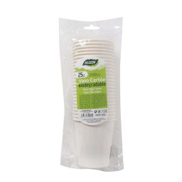 Set de 25 vasos blancos de cartón 200 cc - Algon (36 Cajas) Set de 25 vasos blancos de cartón 200 cc - Algon (36 Cajas)