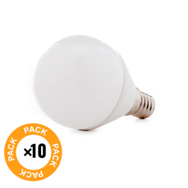Pack 10 LÁMPARAS LEDs 2835SMD E14 5W 410Lm 40.000H