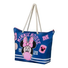Bolsa de Playa Soleil Varsity Disney Minnie Mouse Azul Bolsa de Playa Soleil Varsity Disney Minnie Mouse Azul
