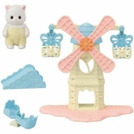 Sylvanian Families El molino de viento de los bebés con gato persa, tobogán, columpio y gateras giratorias para jugar Precio: 32.95000005. SKU: B12CAMMCJZ