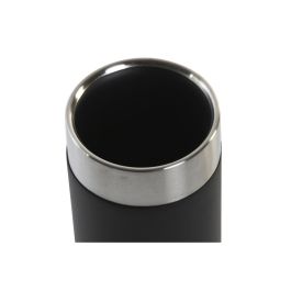 Vaso Loft DKD Home Decor Negro Plateado 7 x 10.5 x 7 cm