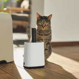 Rotho Mypet Pala con Soporte Biala Blanco Mistletoe para Arenero, Reciclado