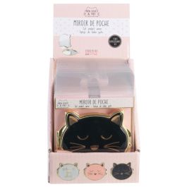 The Concept Factory Mon Chat Mon Ch 2 Espejos De Bolsillo Gato Doble Espejo Con 3 Aumentos 8x6.5cm