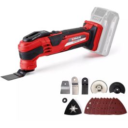 Einhell VARRITO Herramienta Multifunción Inalámbrica para Desbastado y Lijado, Batería de Litio, Velocidad Ajustable
