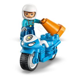 Lego Juego de construcción Moto de Policía Azul Duplo, Edad mínima recomendada: 18 meses