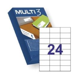 Multi-3 Etiquetas Adhesivas 70x37 mm Inkjet-Láser Cantos Rectos 24 X 500H Blanco Precio: 29.94999986. SKU: S8413471