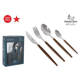Inde Cubertería 16 Piezas de Acero Inoxidable Cies Sta Clara - Set con 6 Tenedores, 6 Cuchillos y 6 Cucharas (6 Unidades) Precio: 130.922. SKU: B14KQ8K8A6